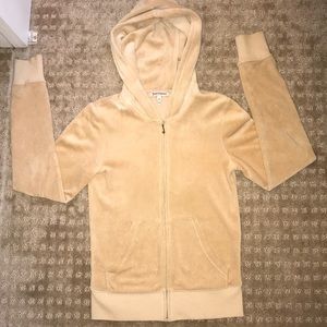 Authentic Tan Juicy Couture sweatshirt. Size XS